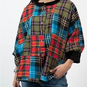 Ivy Jane 100% cotton poncho type top new with tags S/M